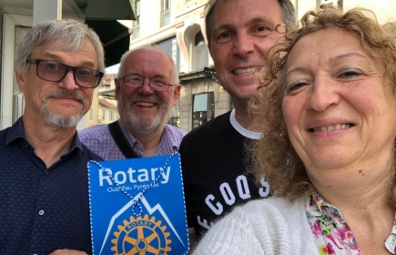 Visite à Pau d'un Rotarien Anglais